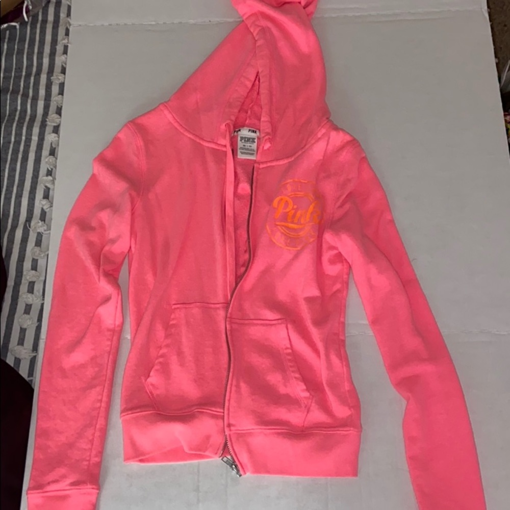 Pink zip up jacket
